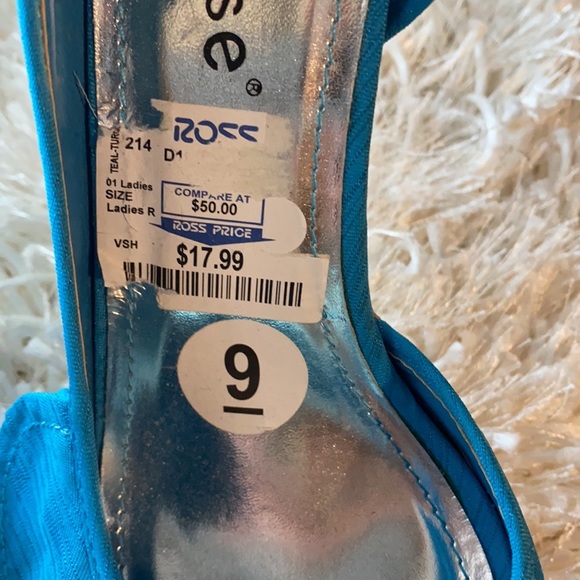 Dollhouse aqua blue with cork platforms - Picture 5 of 5